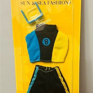 BARBIE SUN & SEA FASHIONS OUTFIT WITH BLUE  SUNGLASSES 1999 MATTEL SWIM WEAR